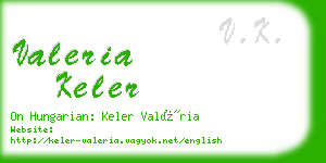 valeria keler business card